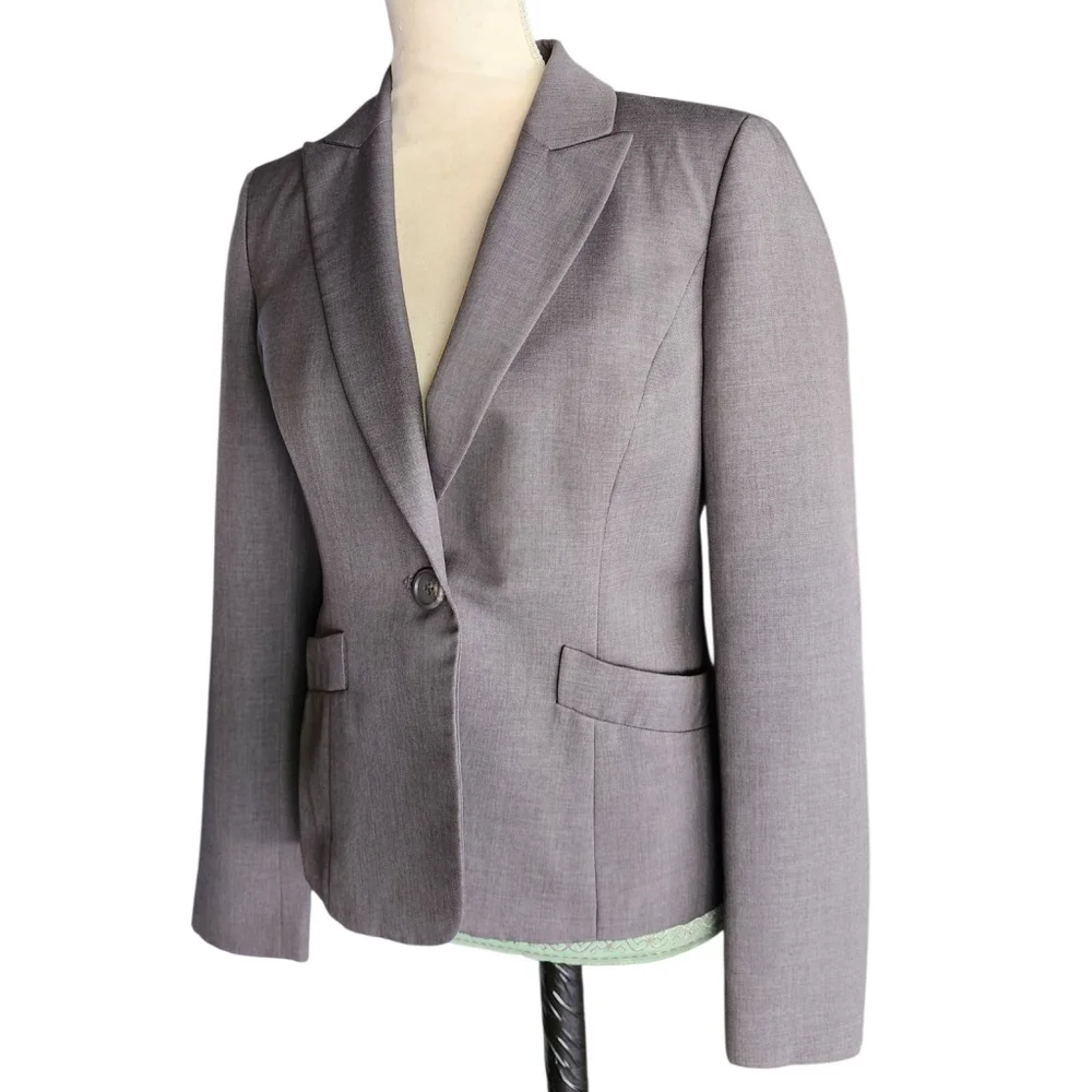 Nine West Suit Separates Career Blazer Jacket Gray Women's 4 - Picture 5 of 11